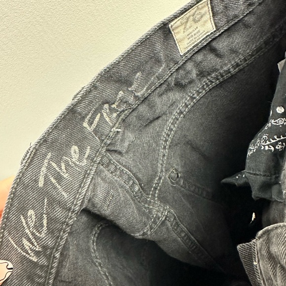 Free people gray washed jeans - Picture 3 of 5